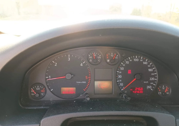 Audi A6 cena 5500 przebieg: 435000, rok produkcji 1999 z Świątniki Górne małe 46